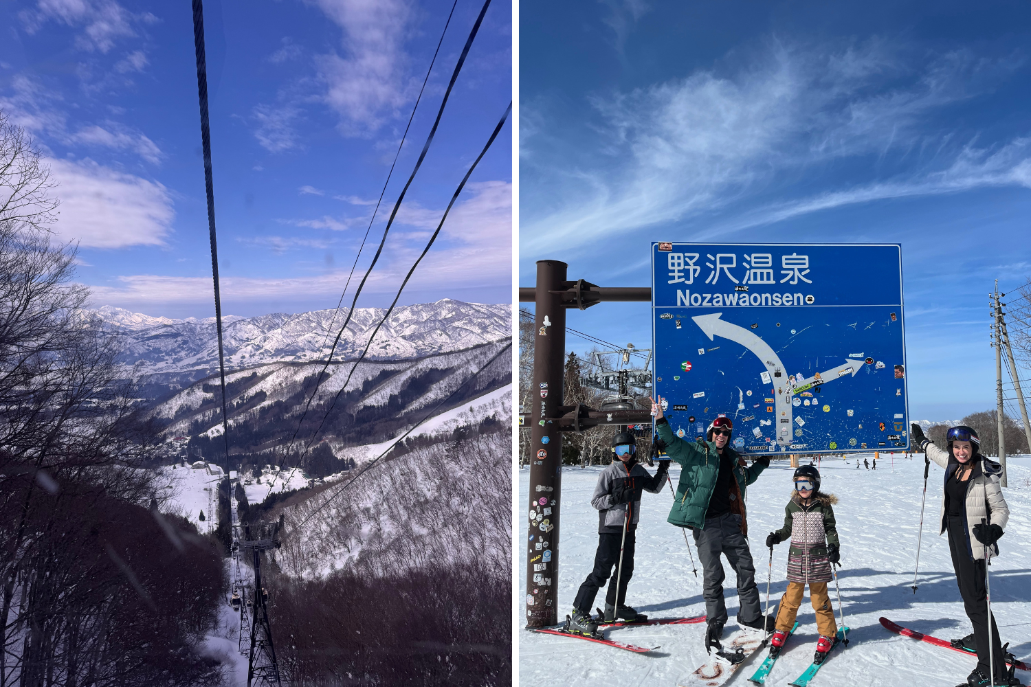 skiing in japan